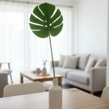 Vara hoja de monstera calada artificial de 62 cm