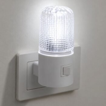 Lampara auxiliar led blanca para enchufe