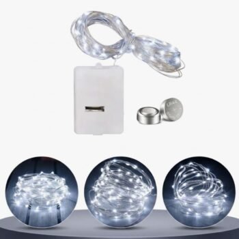 Hilo Led de 3 mts luz fria a pila con 3 efectos