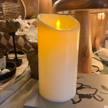 Velon / Vela led efecto llama de fuego de 10 x 20 cm