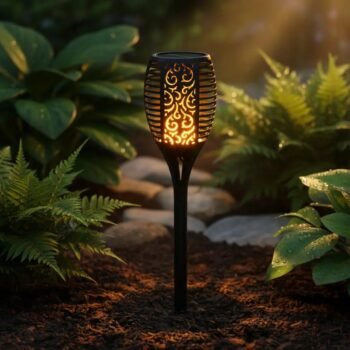 Antorcha solar Led efecto fuego 50 cm
