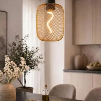 Lampara Led globo Mesh Cubo Ambar 4w Candela