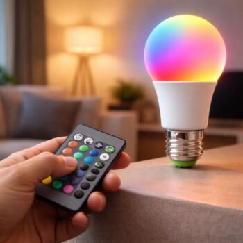 Lampara Bulbo Led 7w Foco RGB con control remoto